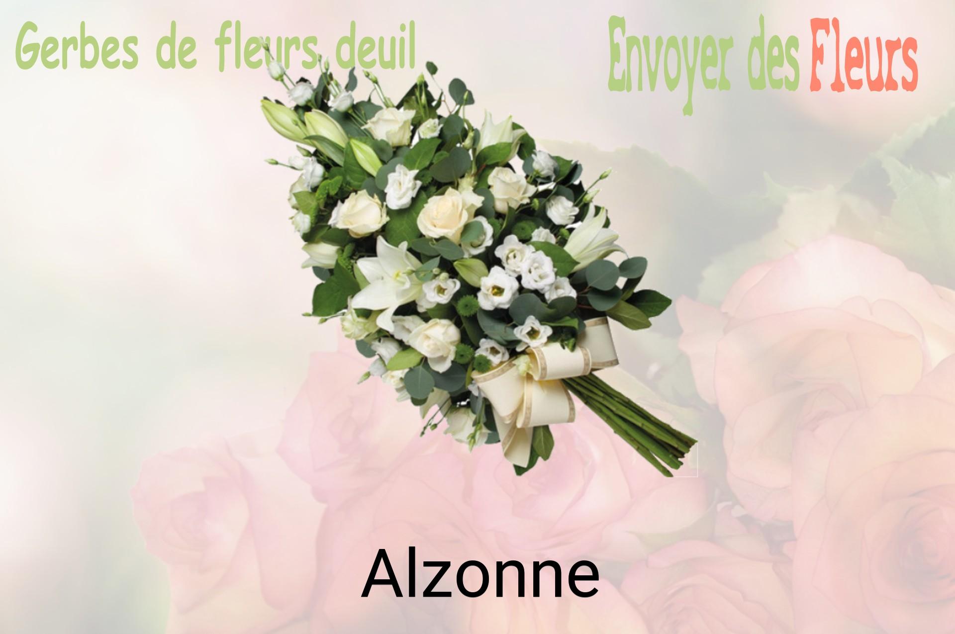 Gerbe de fleurs de deuil livrée à Alzonne